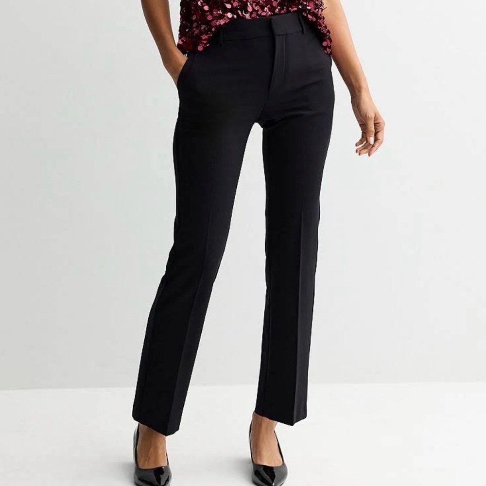 Nine West Black Boot-Cut Dress Pants